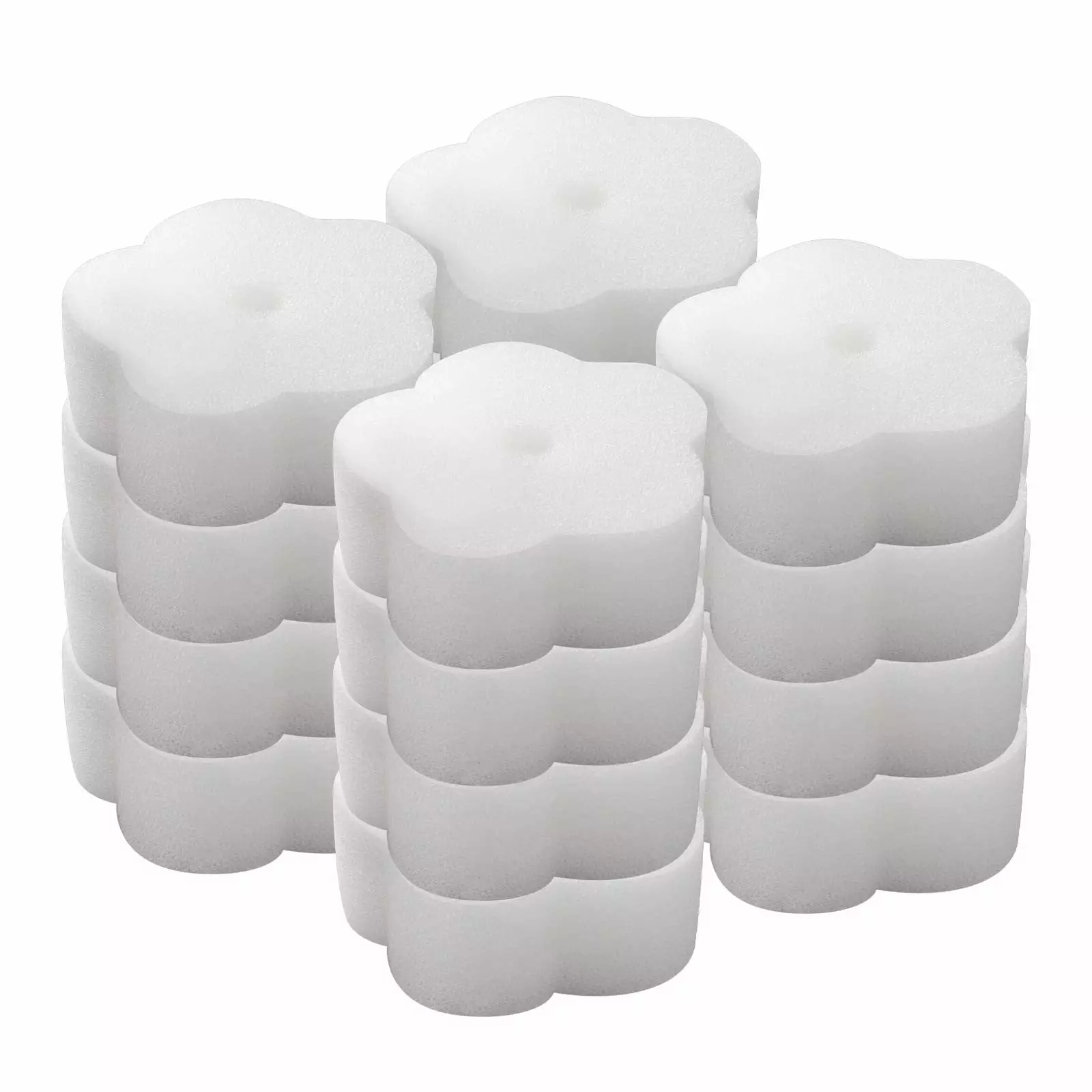 EKKIMIMI Hollow Flower Shaped Oil Absorbent Sponge Bathtub and Pool Cleaning