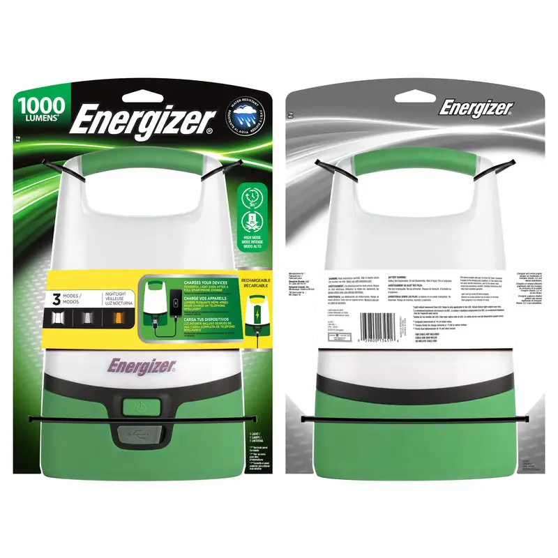 Energizer 1000 Lumen Green White LED USB Rechargeable Lantern