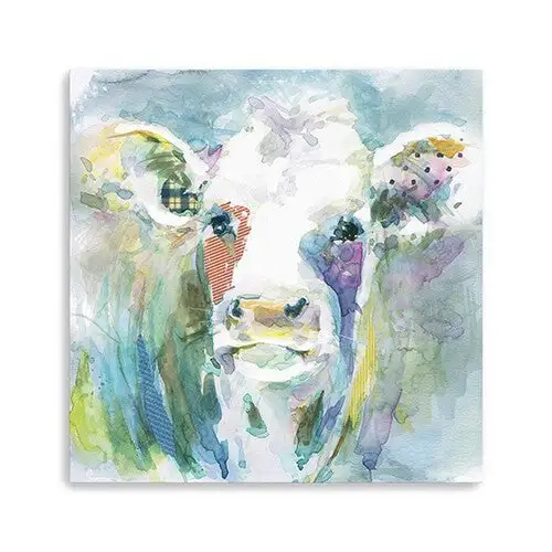 20x20 Abstract Watercolor Horse Canvas Wall Art Modern Decor homeroots.co
