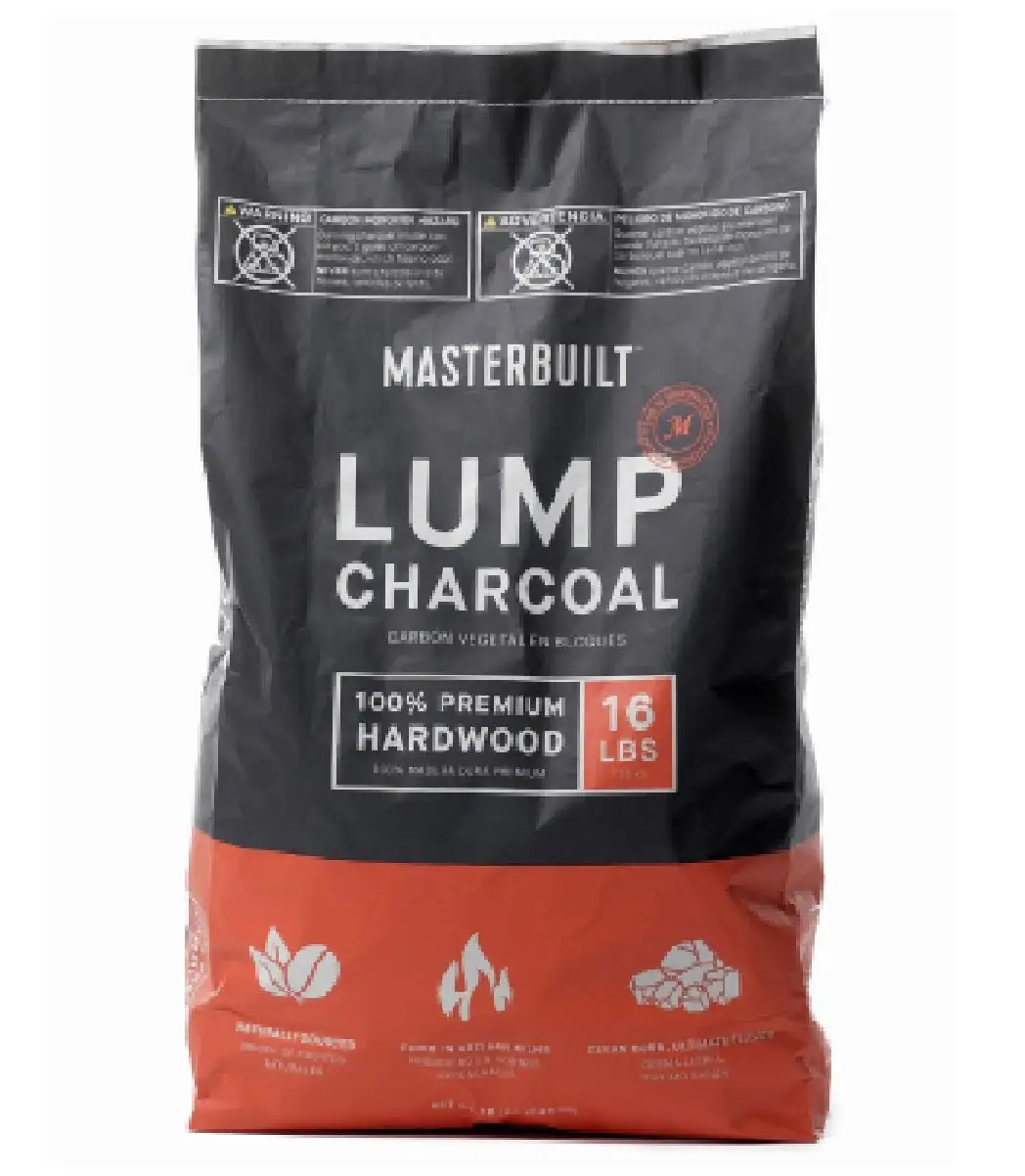 Masterbuilt MB20091621 Lump Charcoal 16 Pound Black Grilling and Smoking