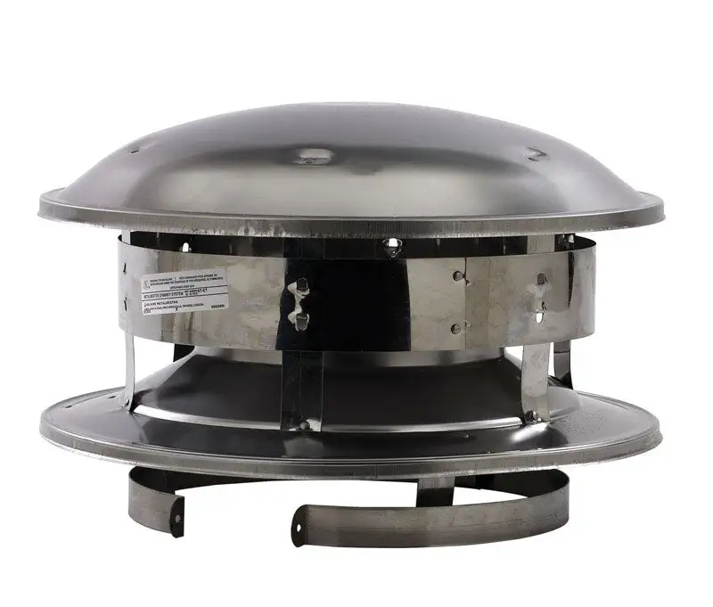 Selkirk 8 Inch Stainless Steel Chimney Cap Round Flue Pipes