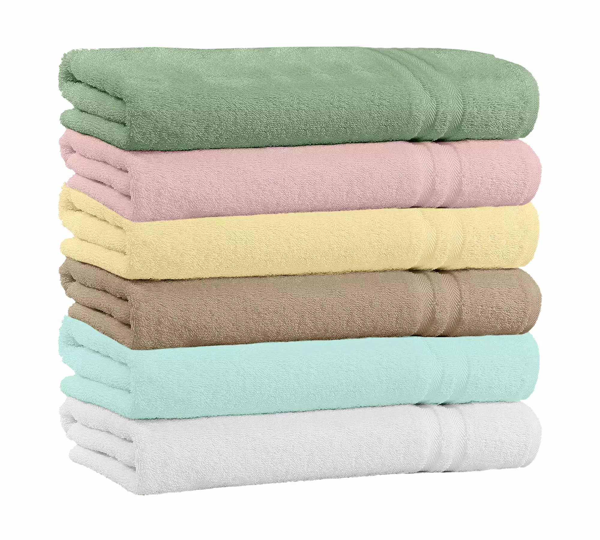 100% Cotton 4-Pack Extra Plush Absorbent Bath Towels 56x28 Inches Assorted Colors Towel Set Home Sweet Home Dreams