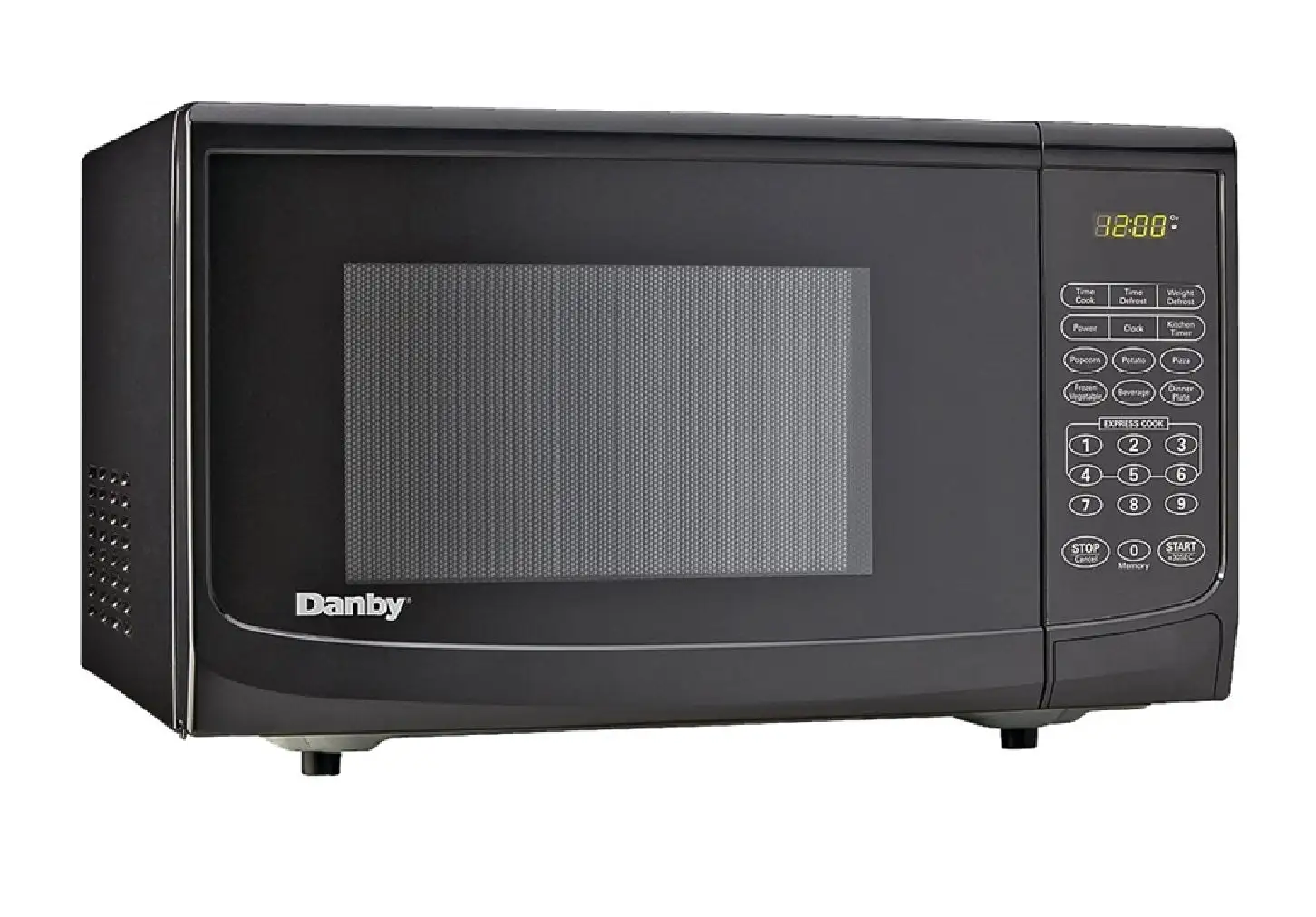 Danby DBMW0720BBB Countertop Microwave Oven Black 0.7 cu-ft