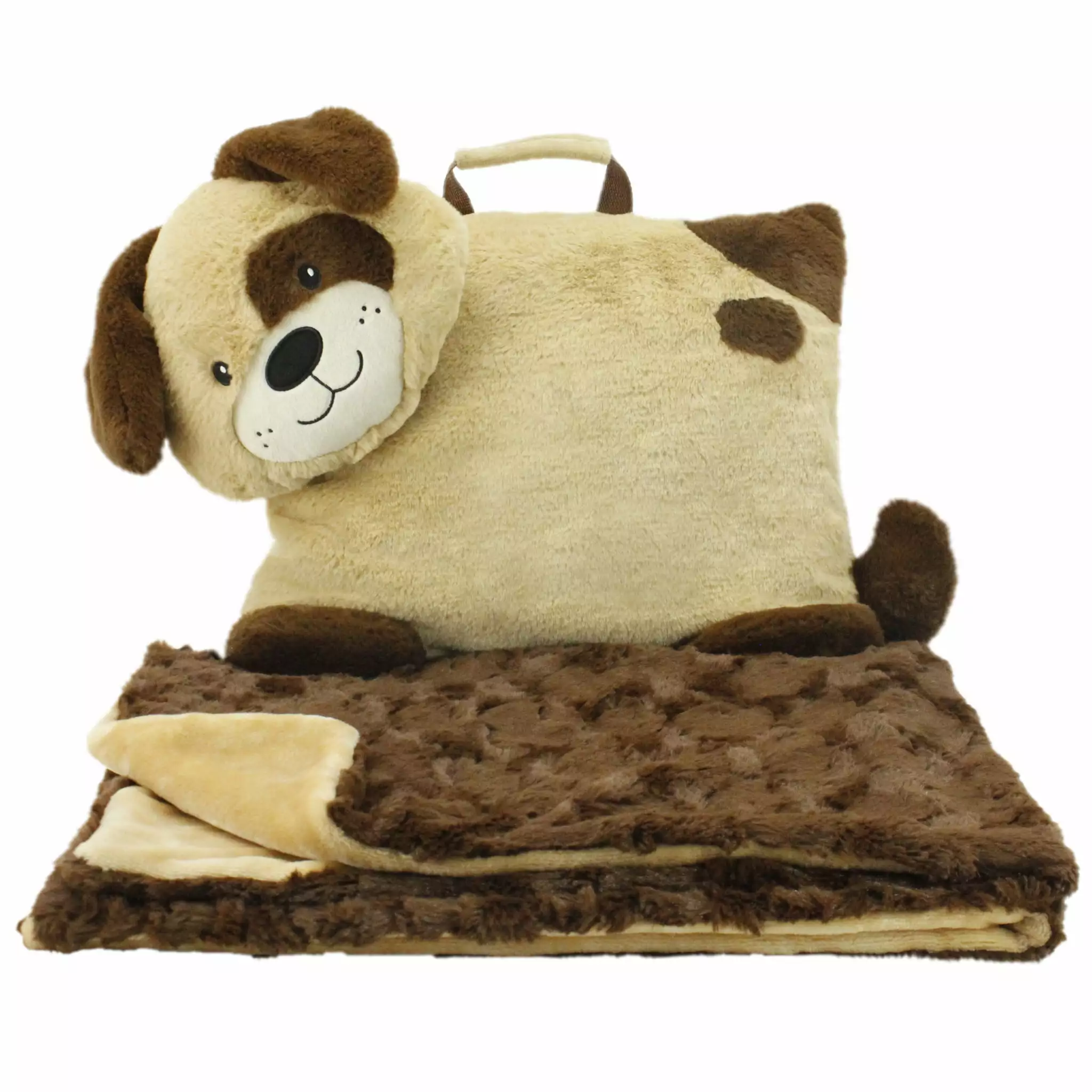 Animal Adventure Beige Brown Polyester Throw 18x9.5 Inches Decorative Blanket