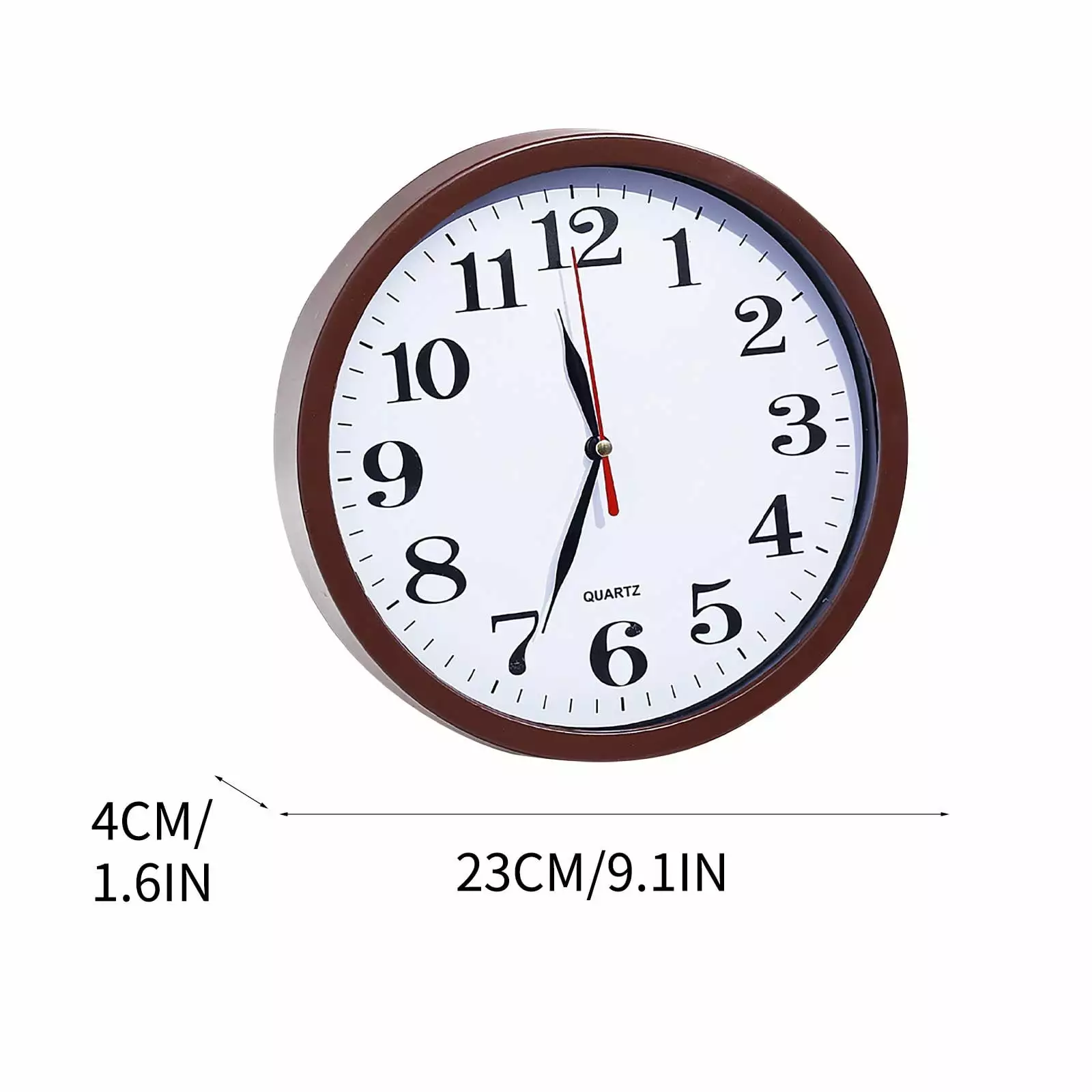 PAVEOS Mute Wall Clock Fashion Living Room Three-dimensional Digital Scale Clock 9 Inch Multi-color