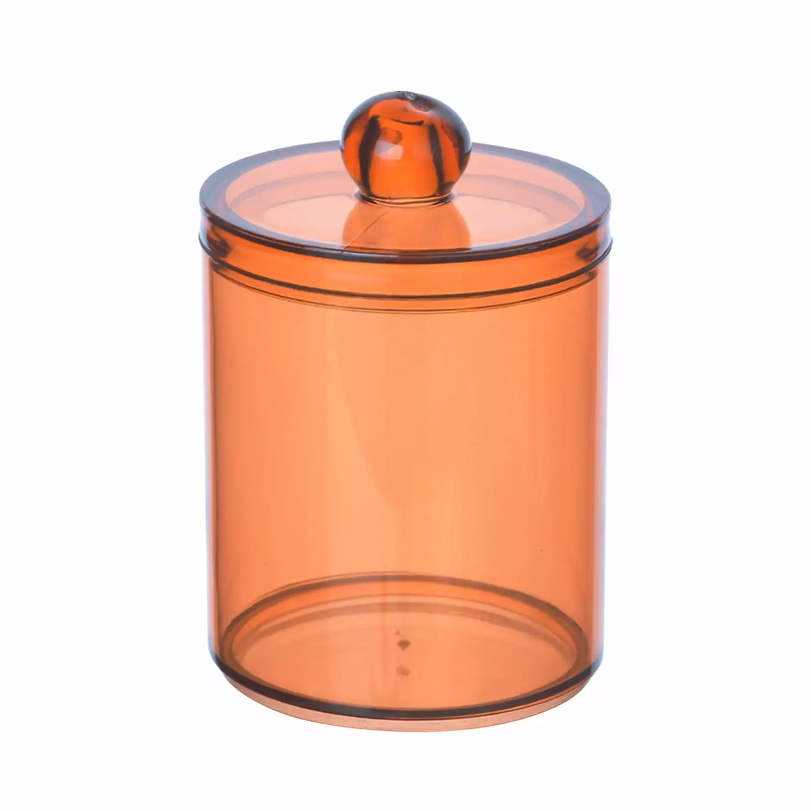 Anckoeil Clear Plastic Jar Set Cotton Balls & Swabs - Bathroom Storage Dispenser Organization