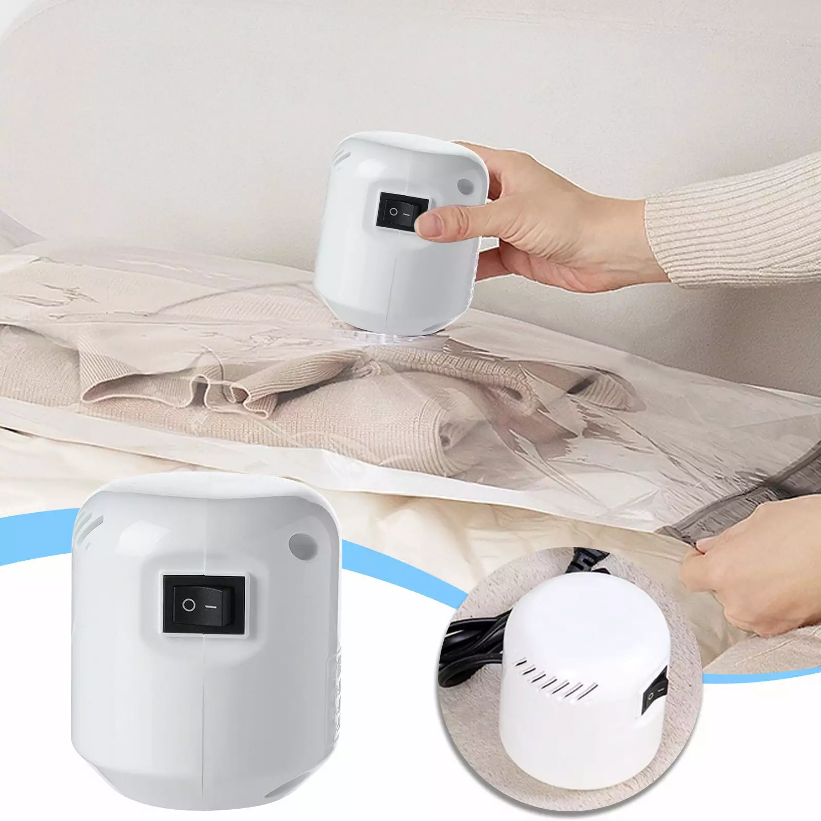2024 Electric Suction Pump Compression Storage Bags Clothes and Quilts YaChu