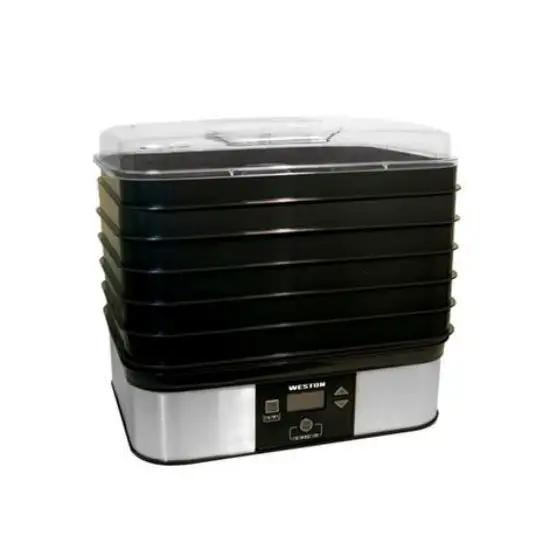 Weston 75-0401-W Digital Food Dehydrator 6 Tray 120-Volt Fruits Vegetables and Jerky