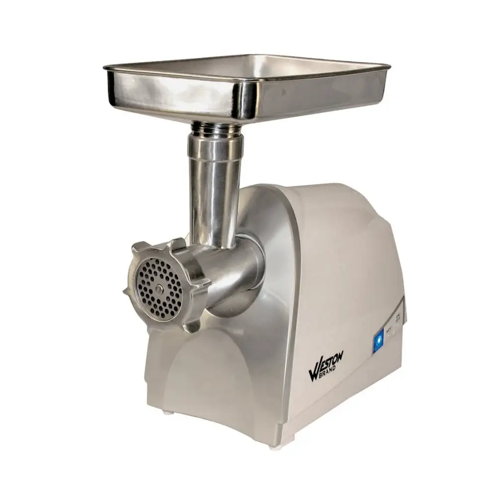 Weston 33-0231-W Electric Meat Grinder and Sausage Stuffer 120 Volt Silver