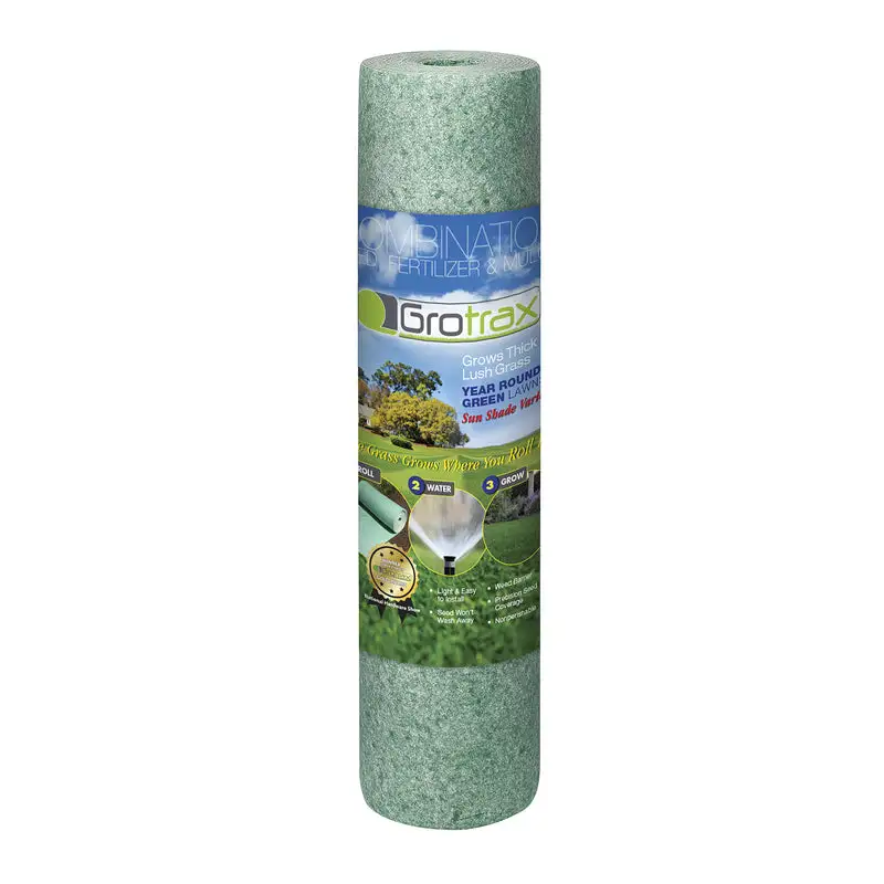 Grotrax Coated Lawn Seed Blanket Sun and Shade Exposure GrowTrax