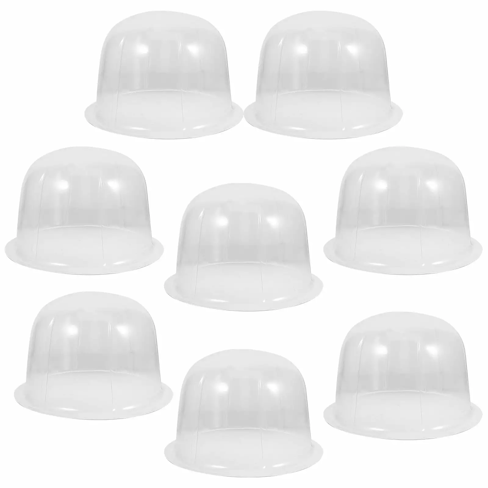 Shis Cowboy Hat Holder 8Pcs - Plastic Cap Display Stand Travel-friendly Rack Hats