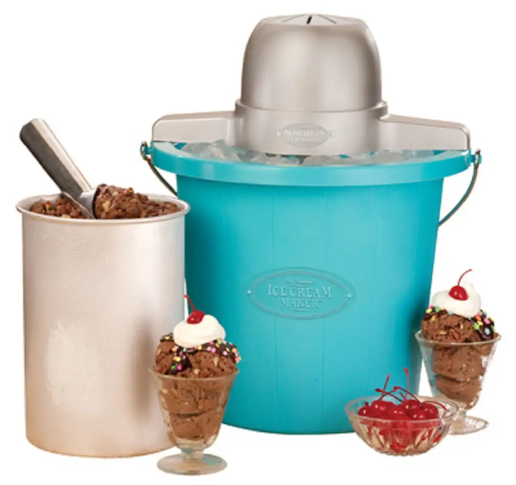 Nostalgia PICM4BG Old Fashioned Ice Cream Maker Blue