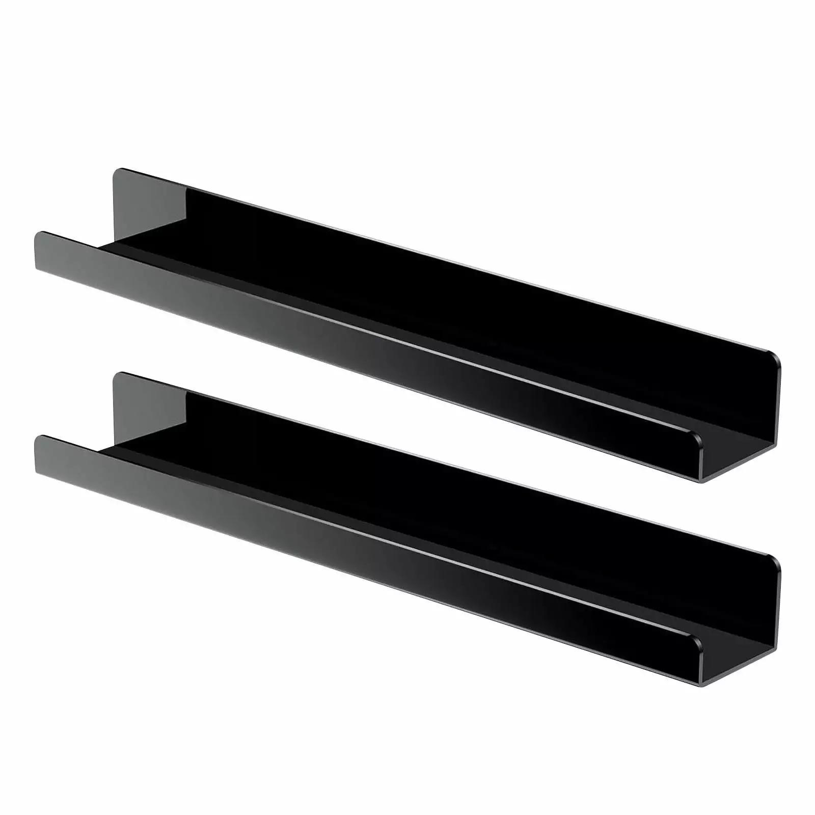 2PCS Transparent Magnetic Acrylic Wall Hanging Bookshelf No Punching Children's Storage Rack Rvasteizo