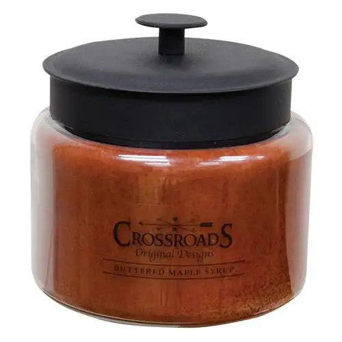 Butter Maple Syrup Candle 64oz Large Case 12 - Breakfast Scented Jar Candles CWI