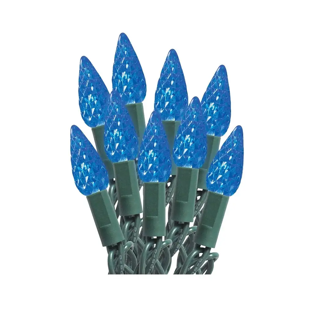 Sylvania 29584 LED C6 Blue Light Cord Spool Holiday Decorations