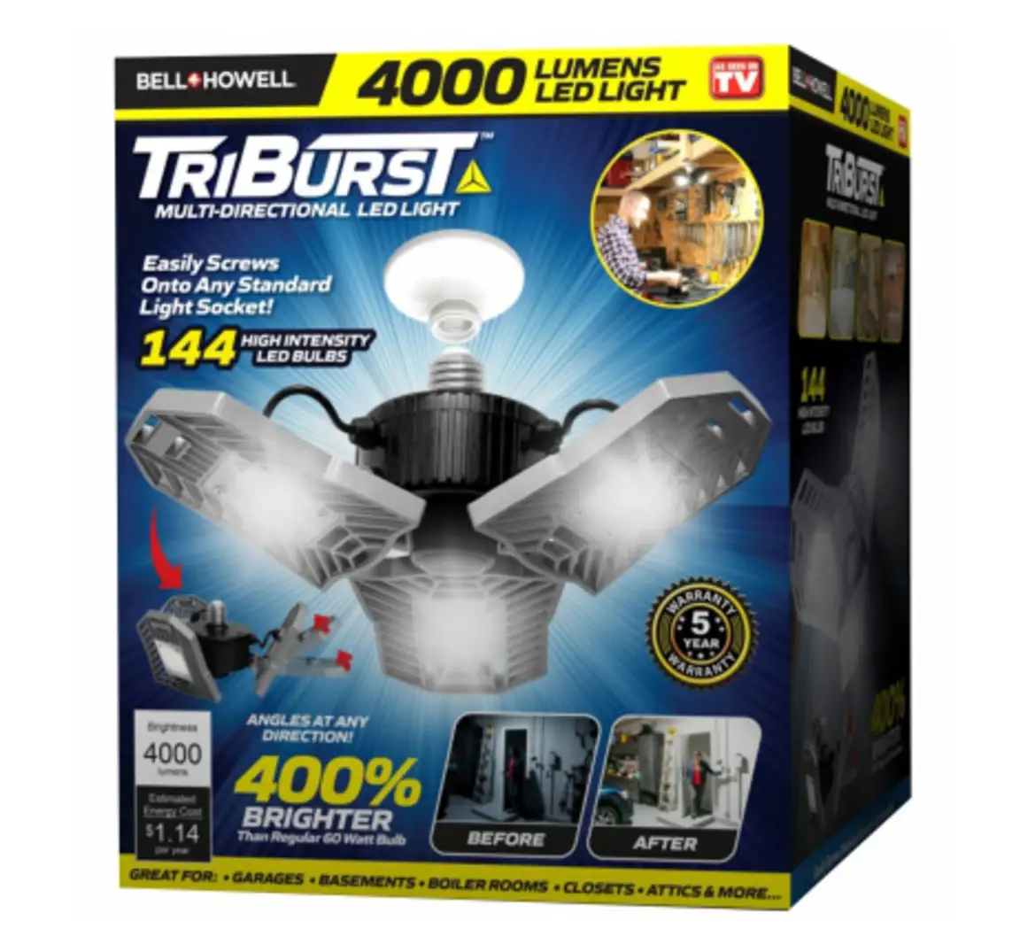 Bell+Howell 7090 TriBurst Multi-Directional LED Light As Seen On TV