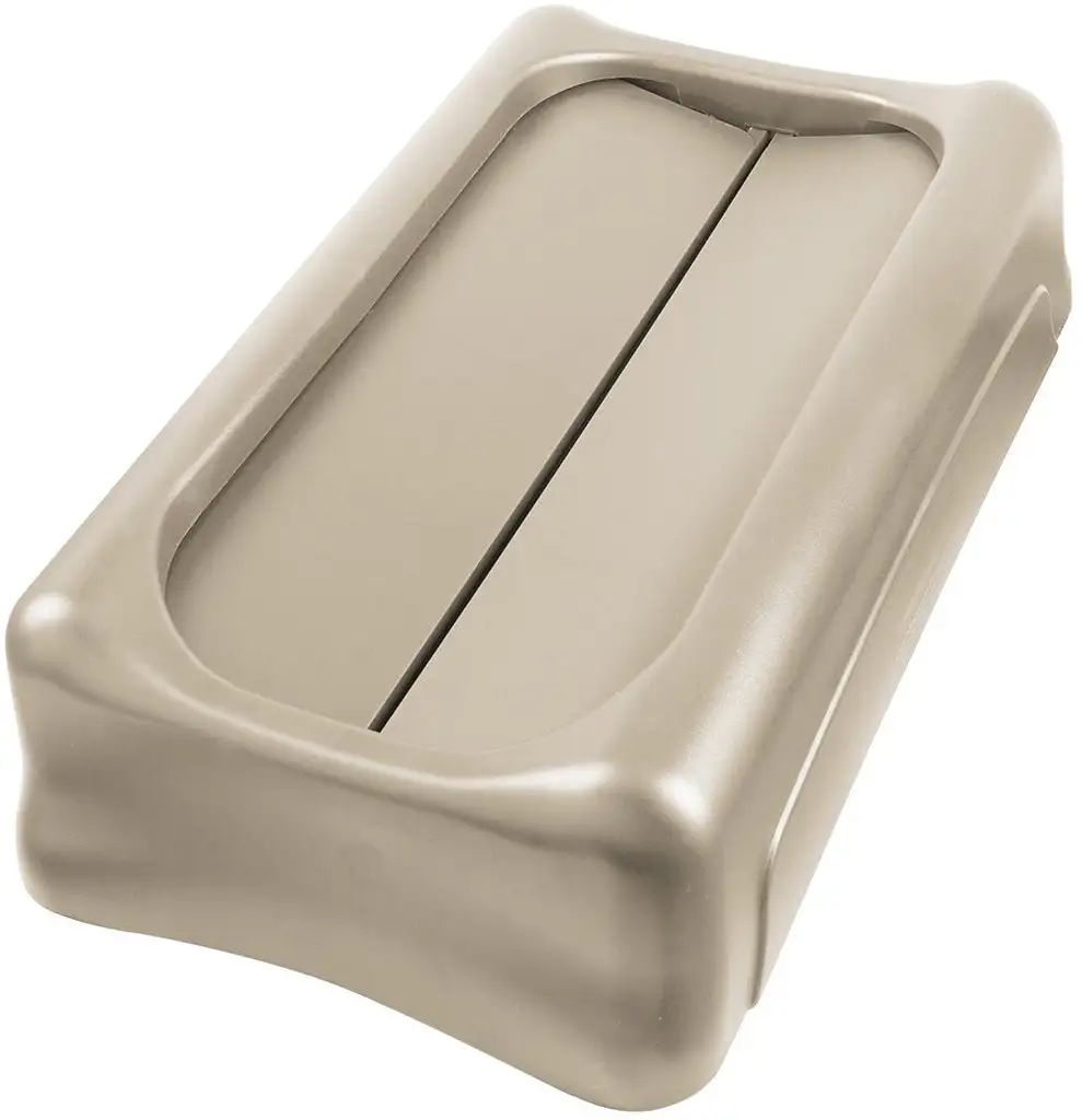 Rubbermaid Beige 50 Gallon Untouchable Trash Can