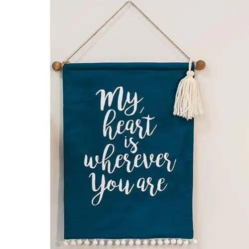 Americana Burlap Banner Patriotic Home Decor CTW