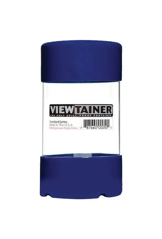 Viewtainer Slit Top Plastic Container 3x3x5 Blue Pack 15 Storage