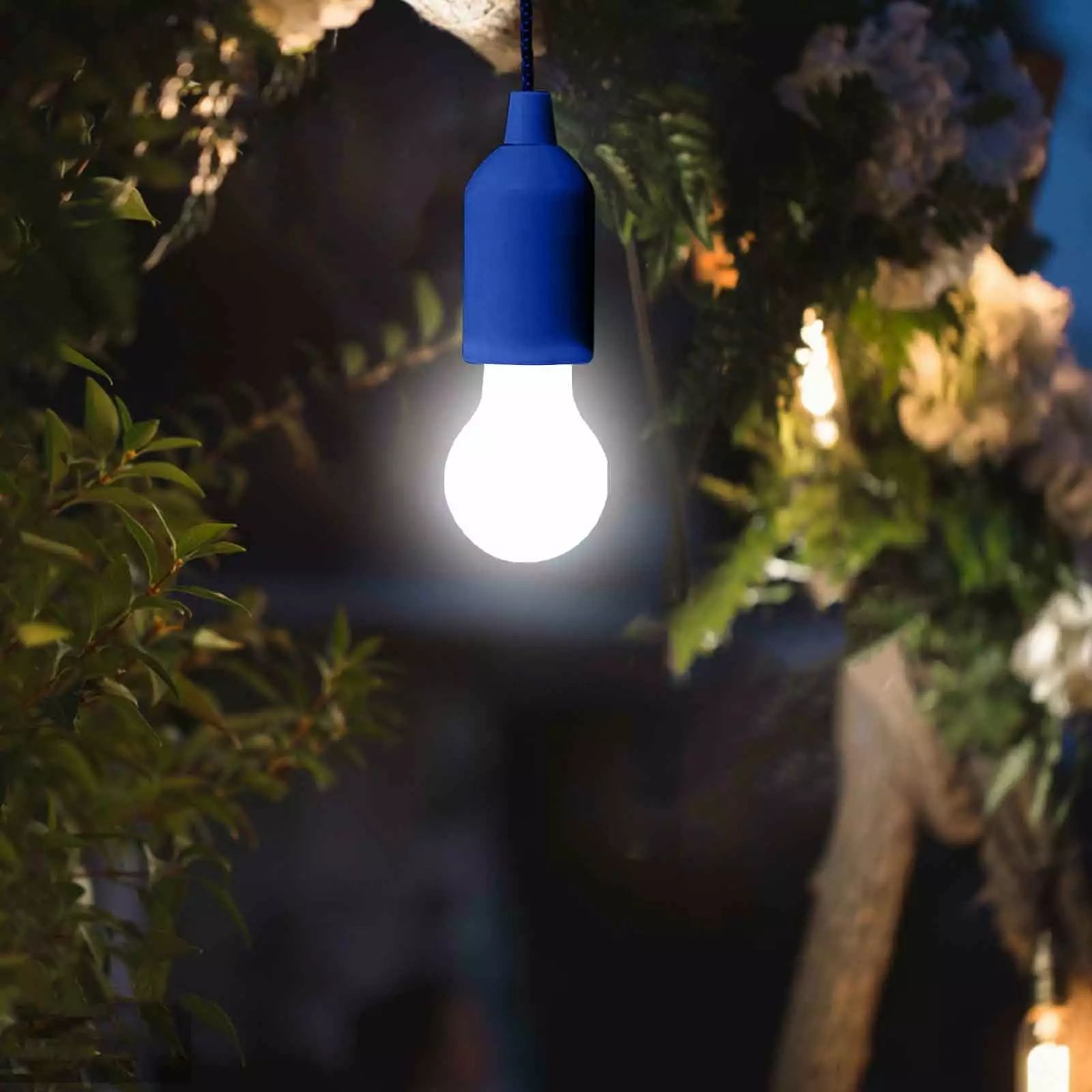 Battery Powered LED Pull Rope Light Bulb Outdoor Camping Travel Friendly Children's Party Backyard Decoration Hiroekza