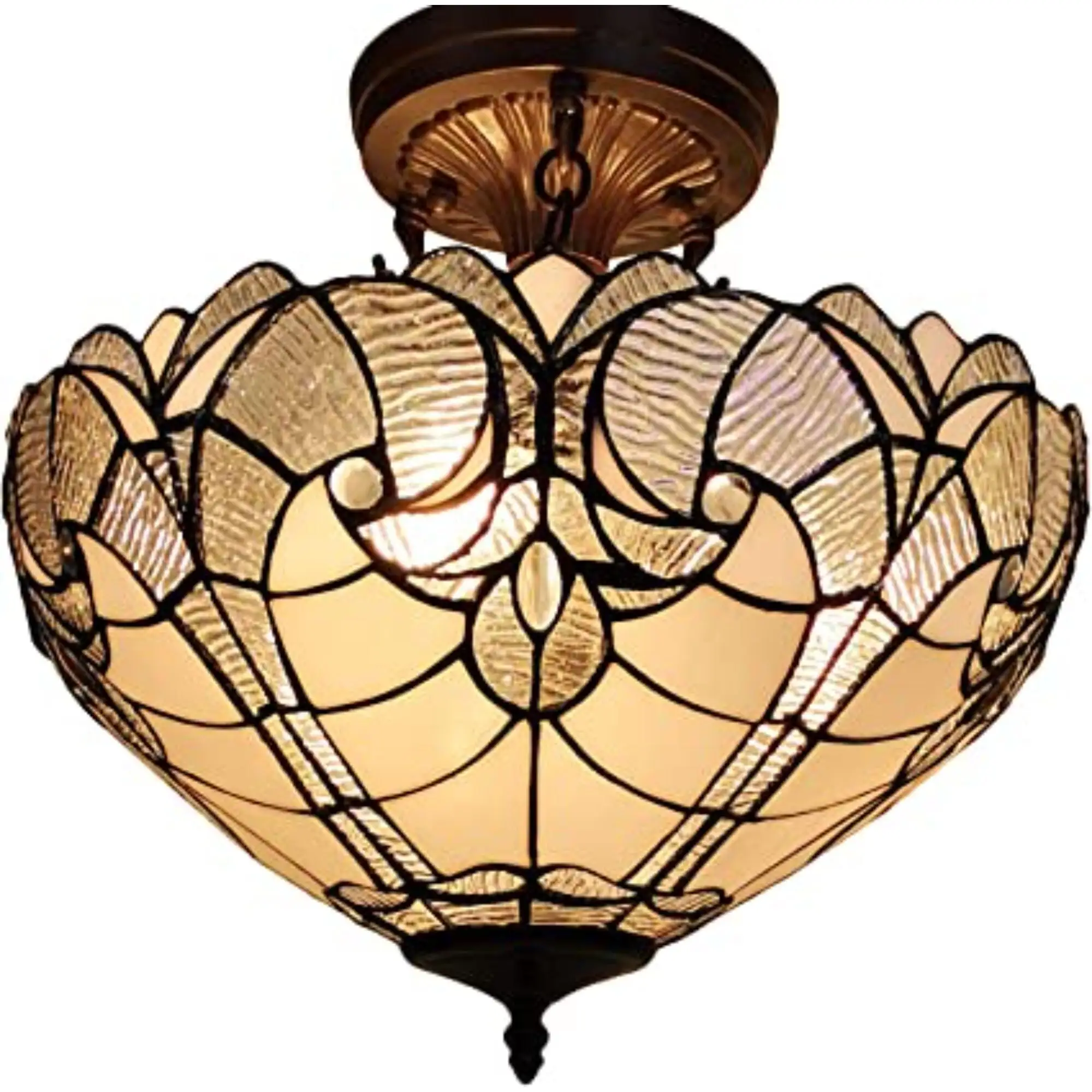 Rustic 5 Light Dimmable Farmhouse Circle Metal Chandelier Oak Finish Fast Furnishings