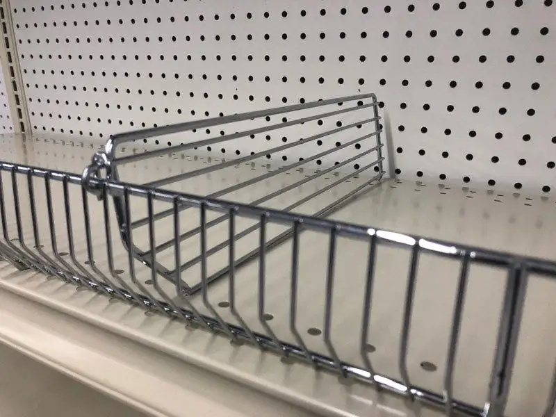 Silver Steel Shelf Divider 3 Inch Height X 15 Inch Length 20 Pack Organizing Shelves Trion