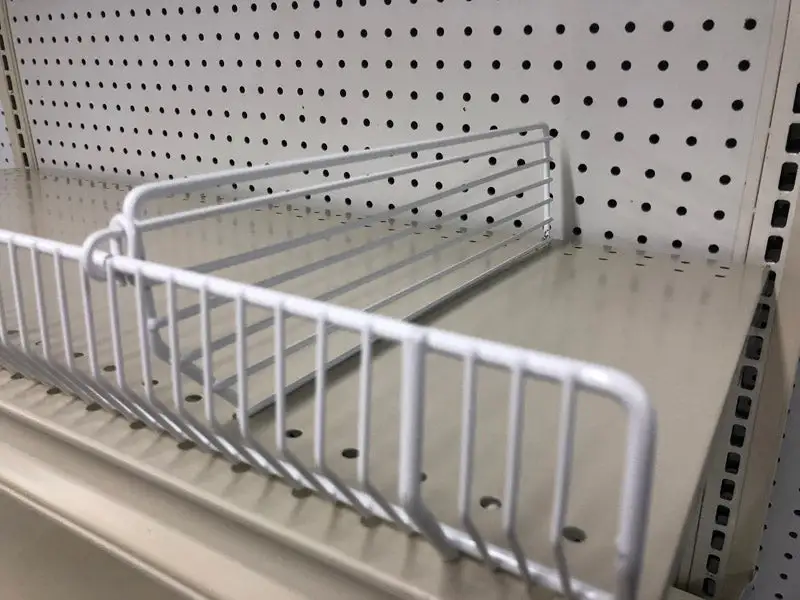 White Steel Shelf Divider 3 Inch Height X 15 Inch Length 20 Pack Neat Shelving Trion
