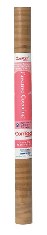 Con-Tact Brand Creative Covering 9 ft L x 18 W Knotty Pine Wood Grain Self-Adhesive Shelf Liner Case 12
