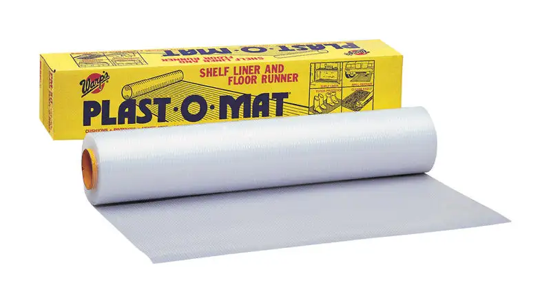 Warp's Plast-O-Mat 50ft x 30in Clear Shelf Liner and Floor Runner Non-Slip