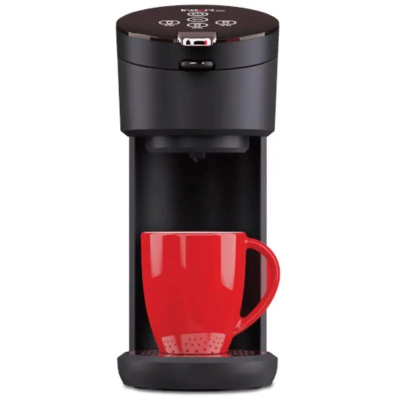 Instant 40 oz Black Single Serve Coffee Maker Quick Brewing