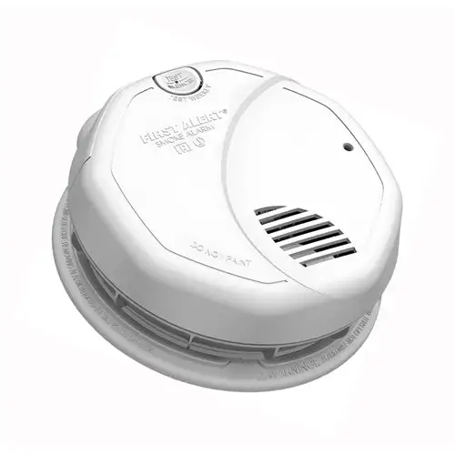 First Alert 3120B Smoke Alarm Photoelectric Sensor and 85 dB Alarm White