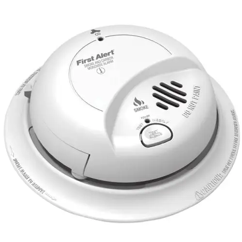 First Alert SC9120B Smoke Carbon Monoxide Alarm Battery Backup 120V
