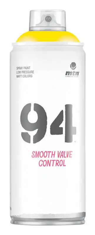 MTN 94 Matte Light Yellow Spray Paint 11 oz Pack 6 Art and DIY Projects