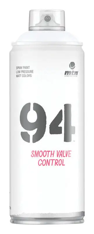 MTN 94 Matte White Spray Paint 11 oz Pack 6 Premium Finish