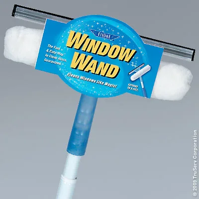 Ettore Window Wand 10 Inch Plastic Window Cleaning Kit Pack 6