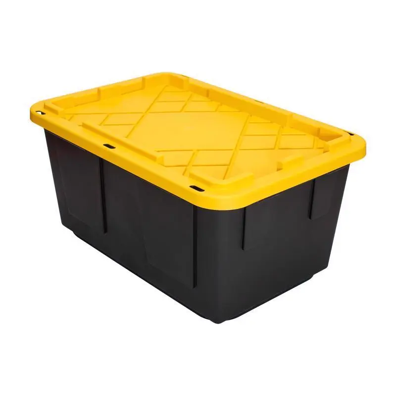 Homz Durabilt 14.375 . H X 20.5 . W X 30.75 . D Stackable Utility Tote Pack 4 Greenmade