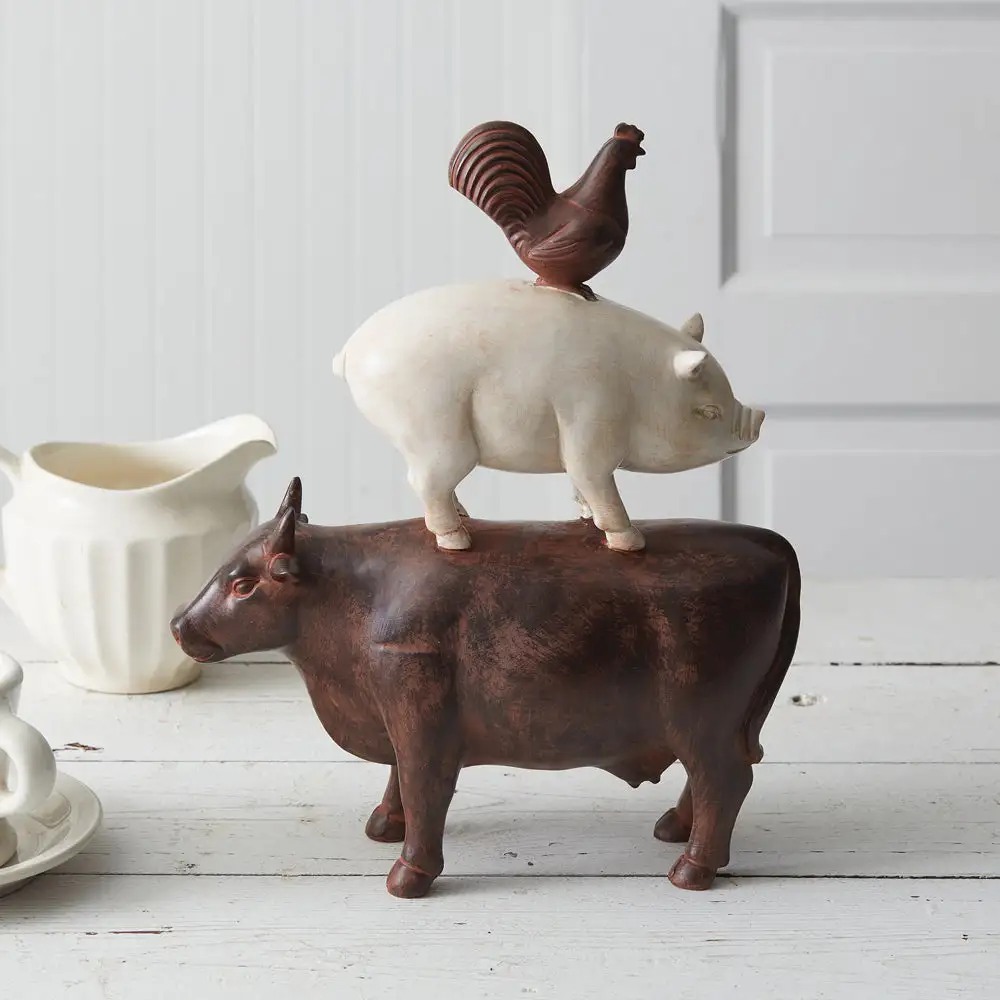 Bunny Dough Bowl Spring Easter Farmhouse Centerpiece Decor CTW