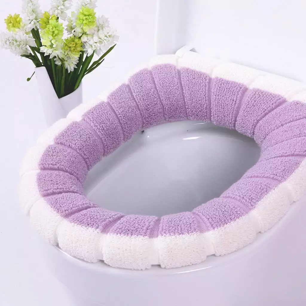 GBSELL Washable Soft Warmer Toilet Mat Cover Pad Cushion Bathroom Clearance