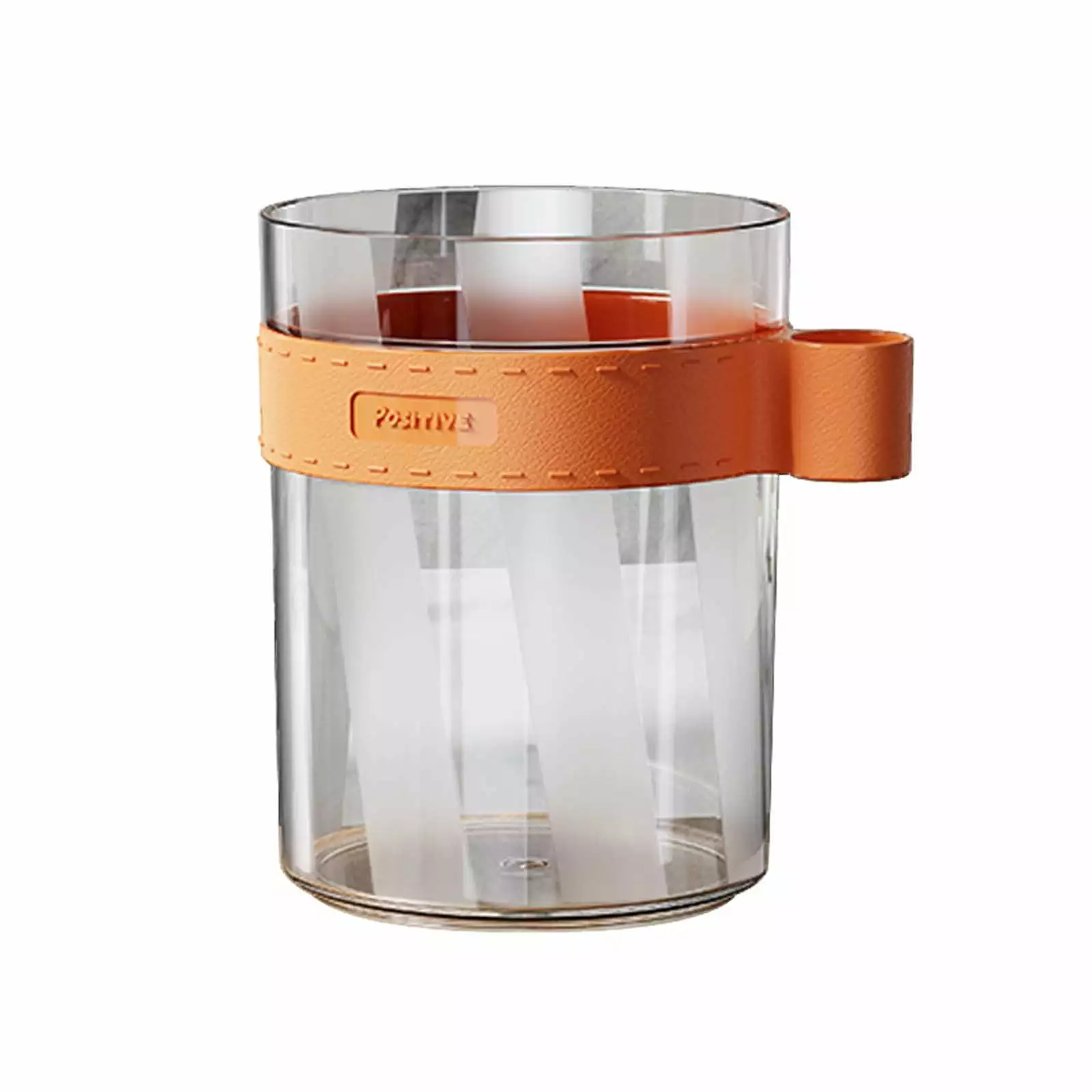 Qianying Leather Grain Mouthwash Cup Transparent Couple Wash Cup Student Dormitory Plastic Toothbrush Set