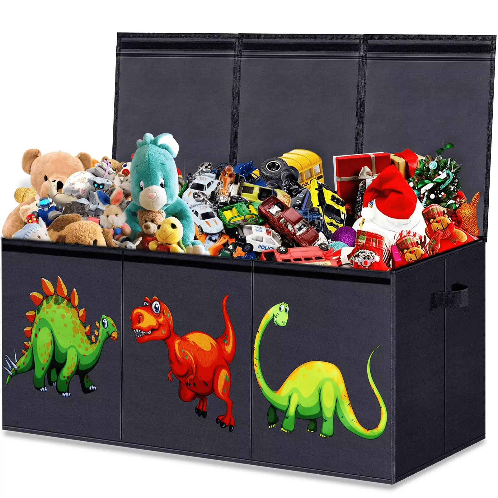 Large Collapsible Kids Toy Box Chest Storage Lids 40.6x16.5x14.2 Playroom PAFOLO