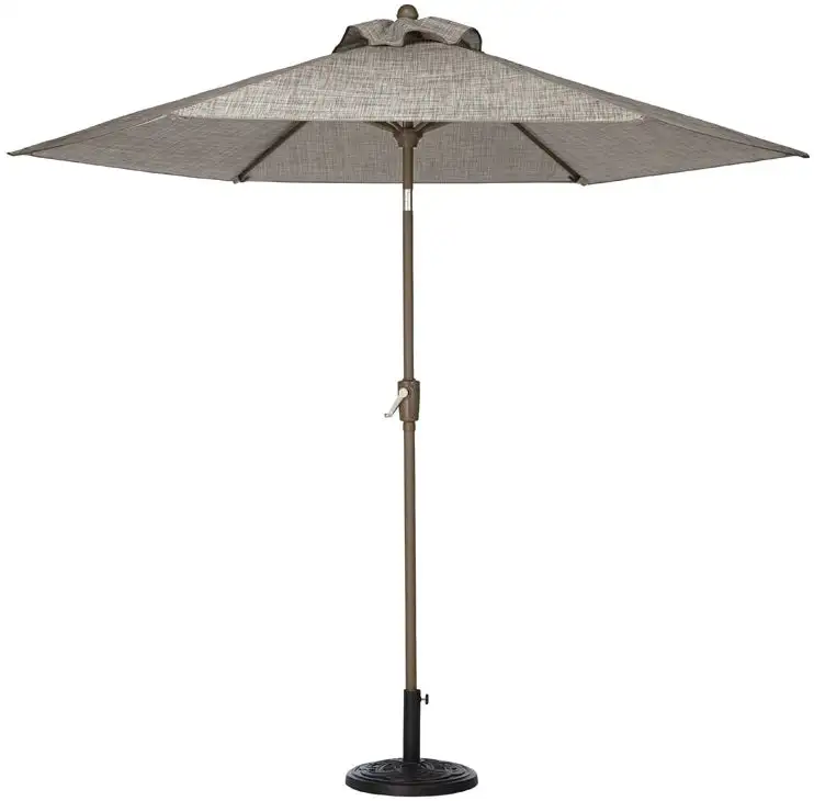 Estate Umbrella Brown - Large Outdoor Shade Umbrella Patio and Garden Living Accents