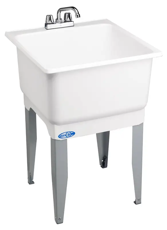 Mustee 14CP Utilatub Laundry Tub Polypropylene 20 Gallon White