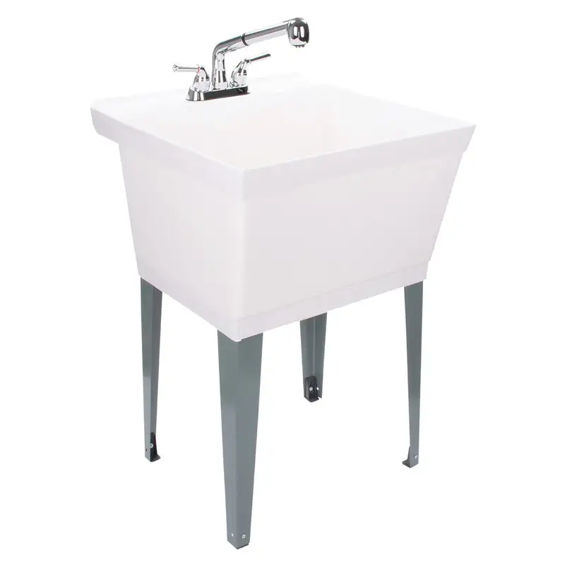 Tehila 22.875 . W X 23.5 . D Freestanding Thermoplastic Utility Sink