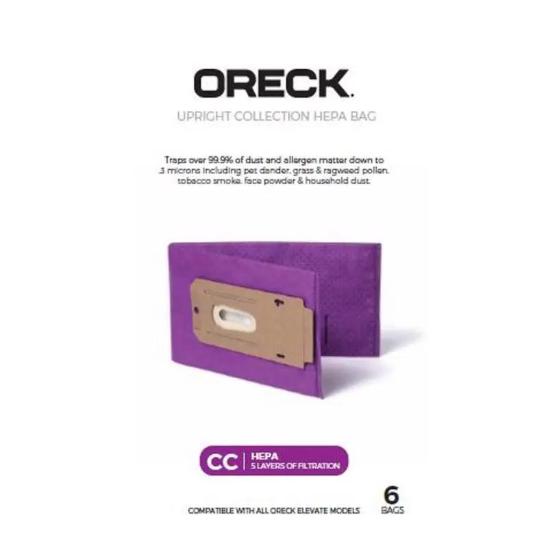 Oreck SaniSeal Vacuum Bags Oreck Elevate Upright Vacuums Docking System 6 Pack