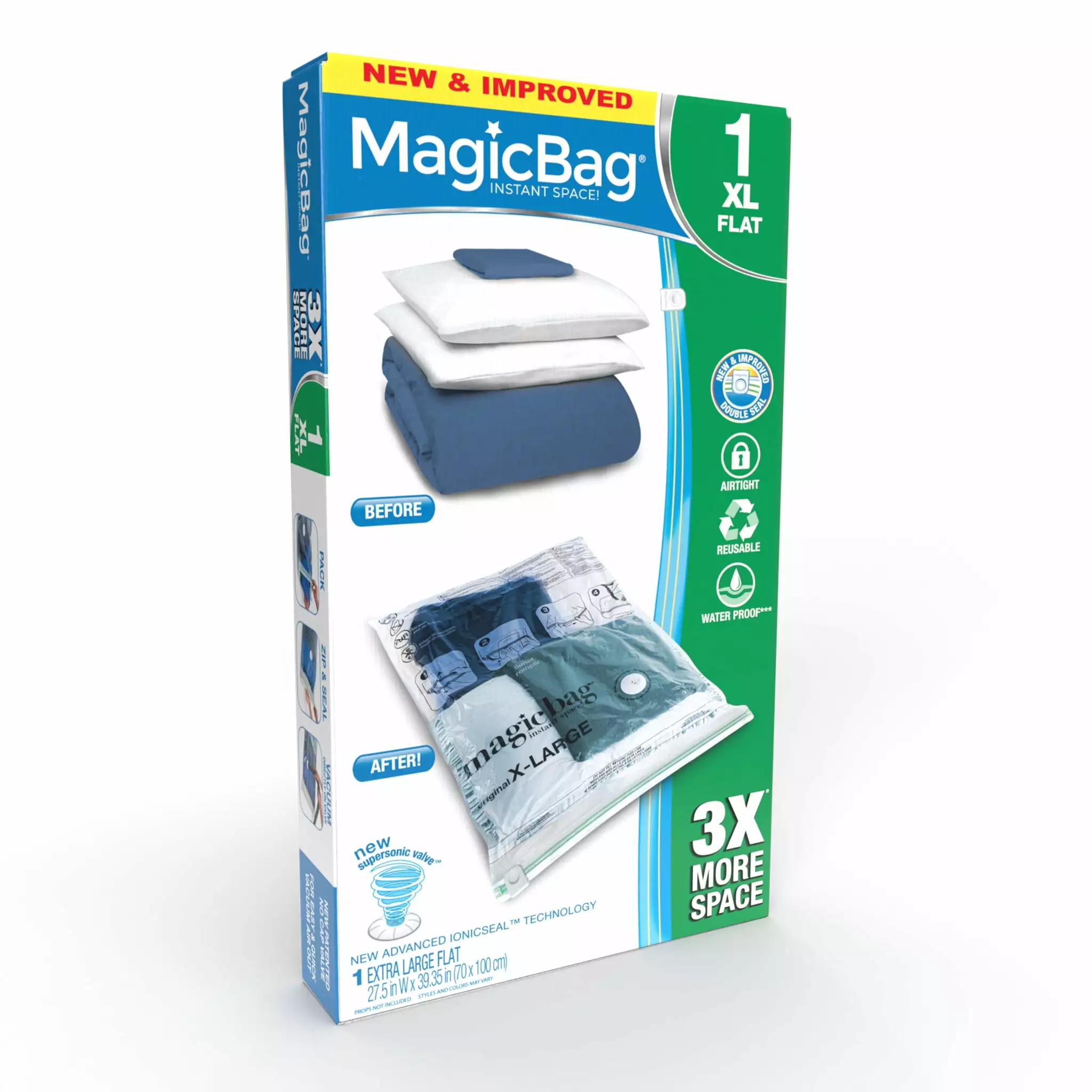 MagicBag Intelligent Design Instant Space Saver Storage Flat Extra Large Airtight Vacuum Seal PROMART