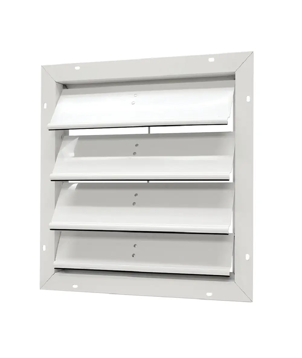 Master Flow SGM20 Power Vent Automatic Shutter White Aluminum