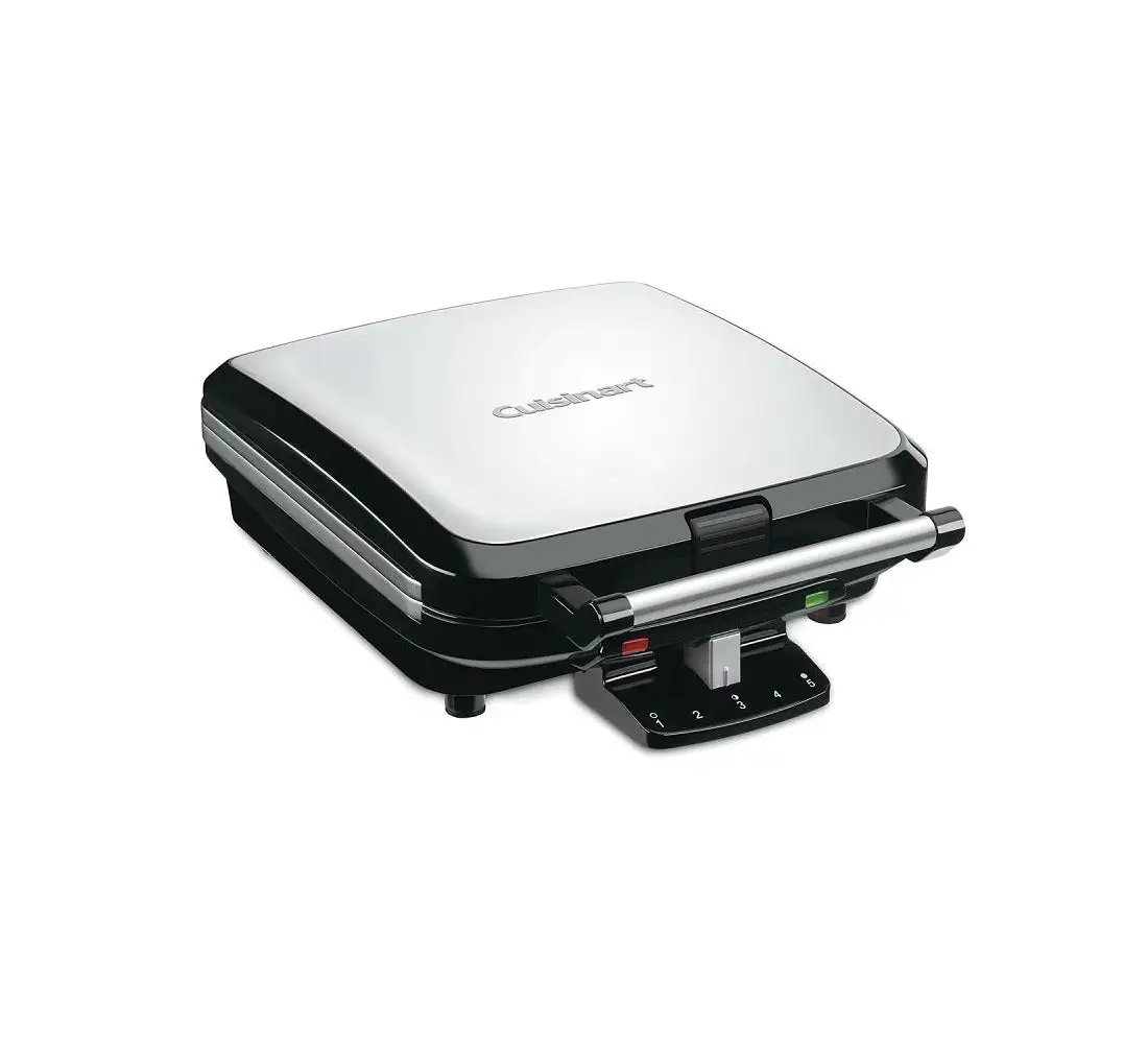 Cuisinart WAF-150P1 Black Belgian Waffle Maker 4-Waffle Capacity