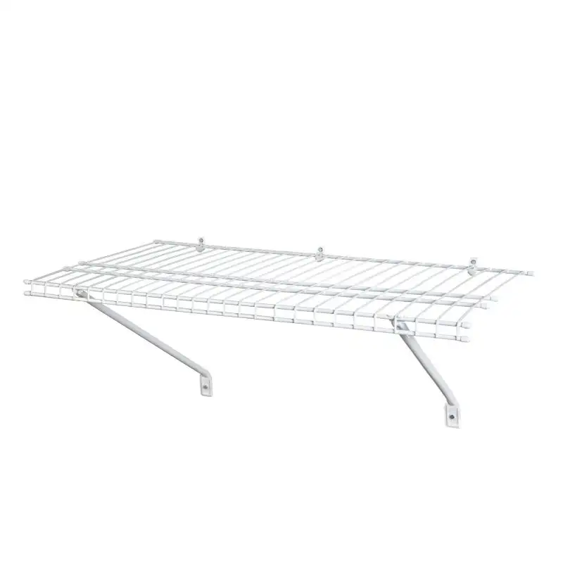 ClosetMaid 102100 Multipurpose Organizer Shelf Kit White 2' x 12' Versatile Storage