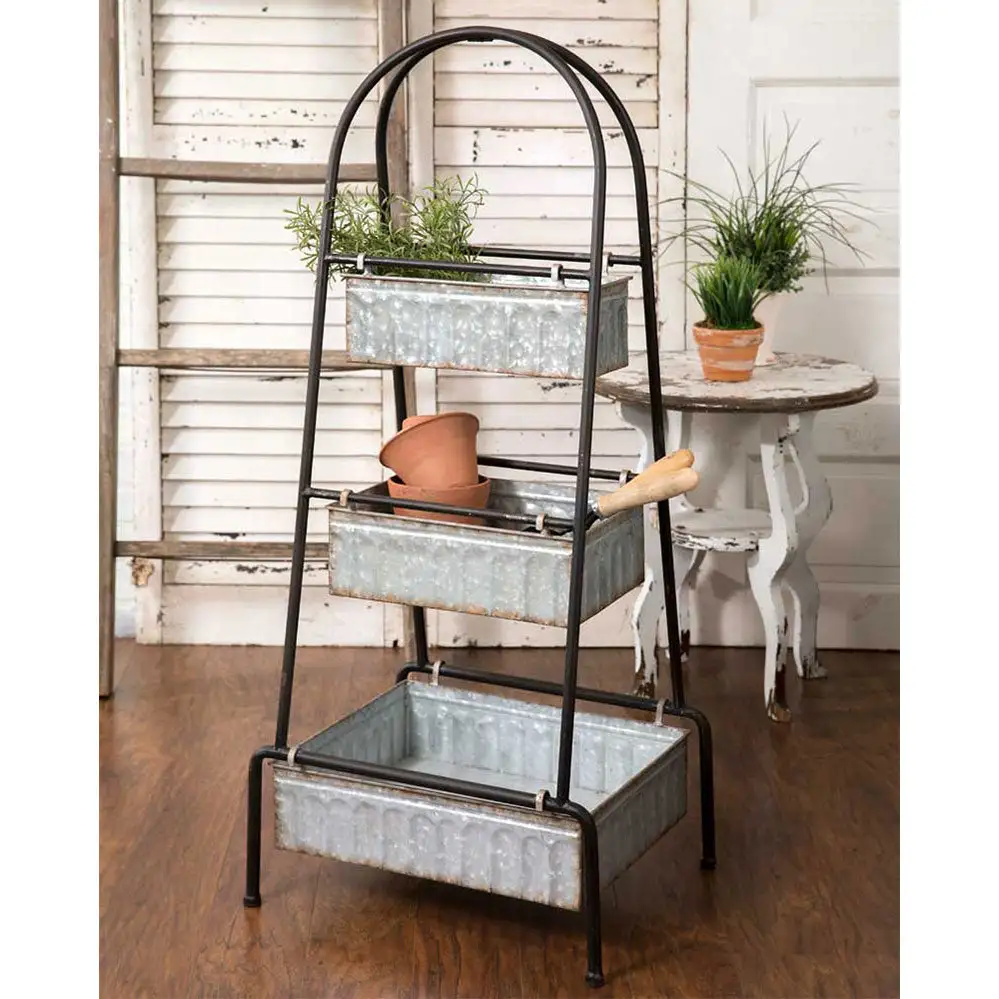 Tabletop -Frame Shelves Rustic Wood Display Rack Books and Decor CTW