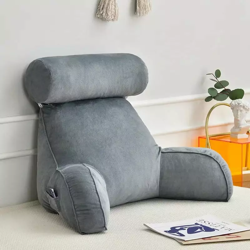 Headboard Pillow Triangle Cushion Reading Large Reinforce Backrest Positioning Support Body Wedge Sleeping Pillow Bed JPHYLL